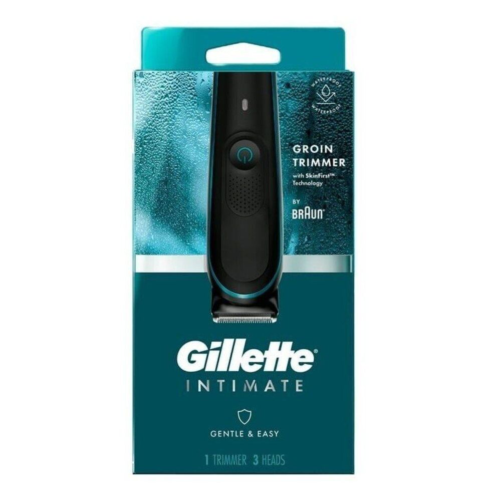 Gillette by Braun Intimate Gentle & Easy Pubic Hair Trimmer 1 Trimmer 3 Comb NEW